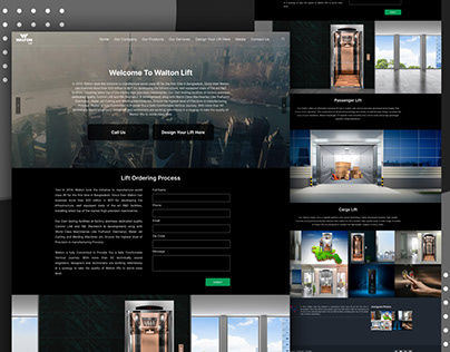 Walton Lift Website UI UX Design