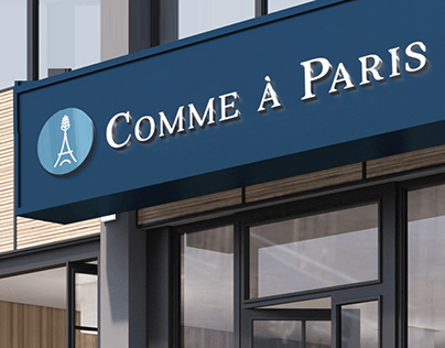 Project thumbnail - Comme a Paris / brand identity