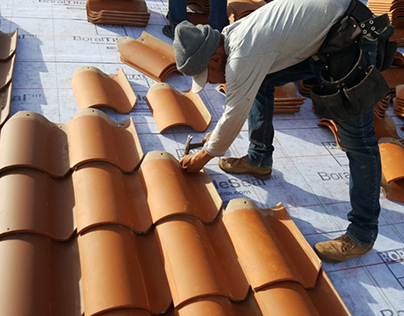 Implement your tile roof.