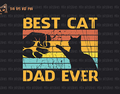 Best Cat Dad Ever Funny Cat Daddy