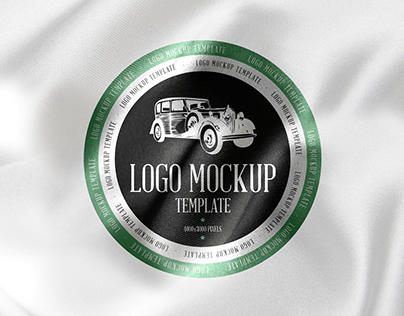 Free Fabric Logo Mockup Template