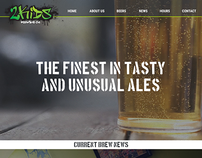 2Kids Brewing Company Website Design & Development