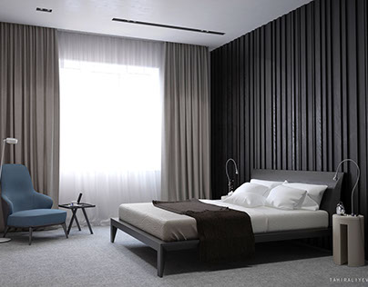 Bedroom in a modern style