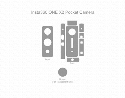 Insta360 X2 Pocket Camera (2020) Vinyl Skin Template