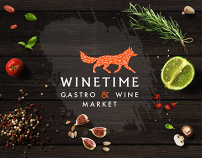 Advert design for wine market Winetime.