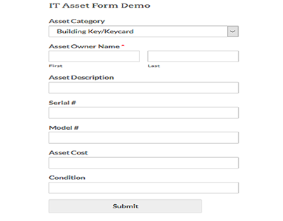 It Asset Form Demo