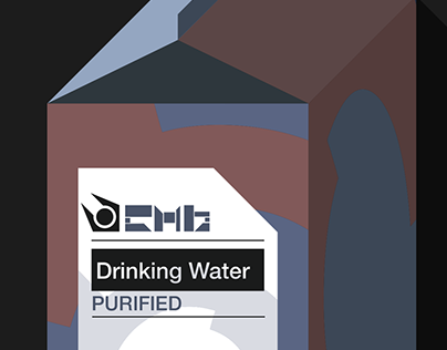 Half-Life Purified Drinking Water Concept