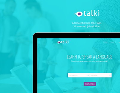 e-Talki Website Design