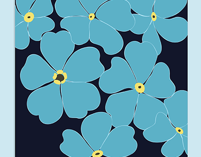 Repeat Pattern: Forget Me Nots
