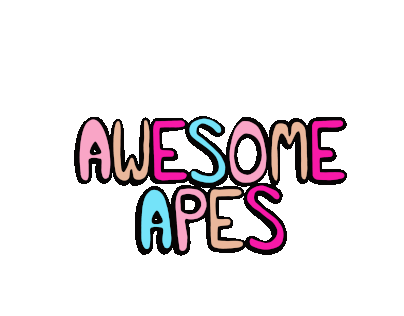 Awesome Apes Discord Sticker Design