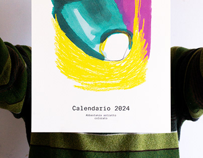 2024 Calendar: quite abstract, colorful