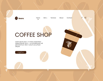 Coffee Shop Landing Page Design