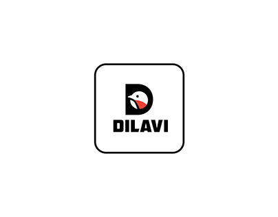 D and Bullfinch Bird Logo