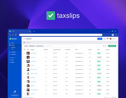 Taxslips - UX Design