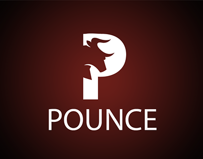 Pounce Logo Design with complete presentation