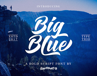 Big Blue Font