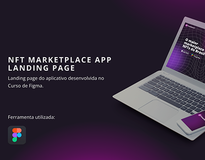 NFT Marketplace App Landing Page