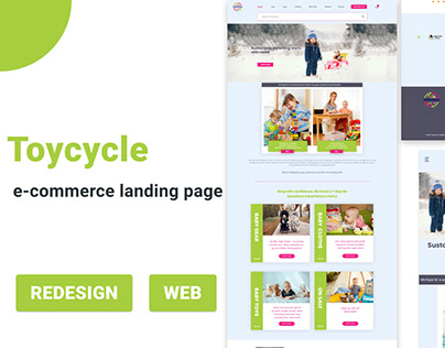 E commerce landing page redesign