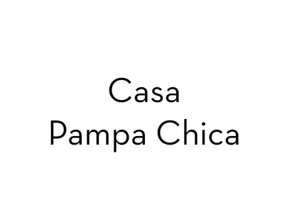 Project thumbnail - Casa Pampa Chica