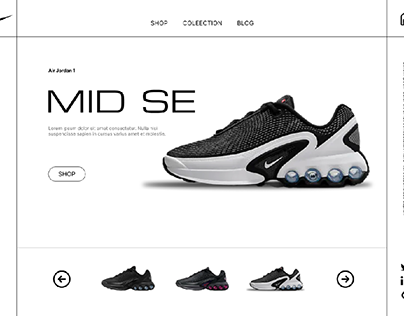 Design Shoes Nike UI ux