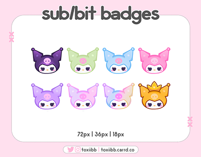 Project thumbnail - sub/bit badges