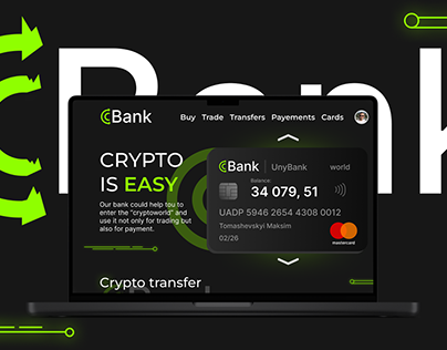 Crypto Bank concept