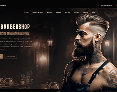 Barber Website Design