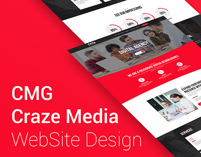 CMG-Craze Media Group WebSite Template Design