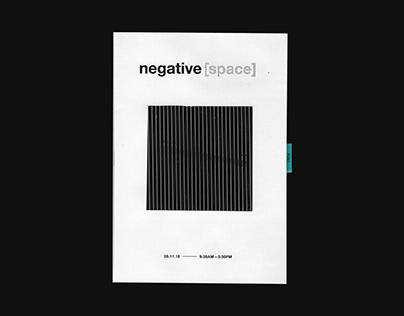 negative space — event brochure