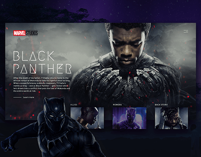 Black Panther Web Design Concept