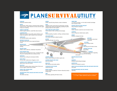Graphic Design/Page Layout - FAA Survival Information