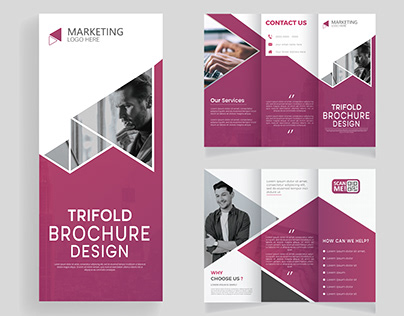 Corporate Business Tri-Fold Brochure Design Template