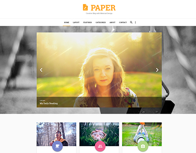 Free PAPER PSD Template