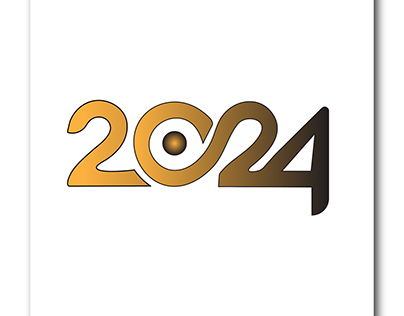 Typograpy vector desing of 2024