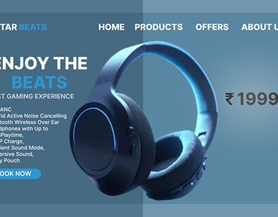 landing page of 5star Beats (headset)