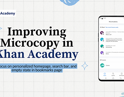 Project thumbnail - Improving Microcopy in Khan Academy