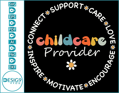 Childcare Provider Daycare Teacher SVG