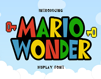 Mario Wonder - Display Font