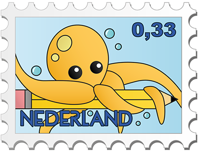 Octopus postzegel