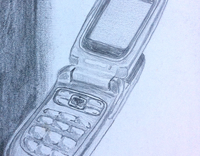 Ilustração de celular antigo