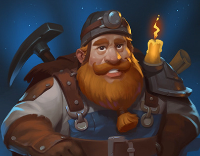Character for the "Dwarf mine" slot game