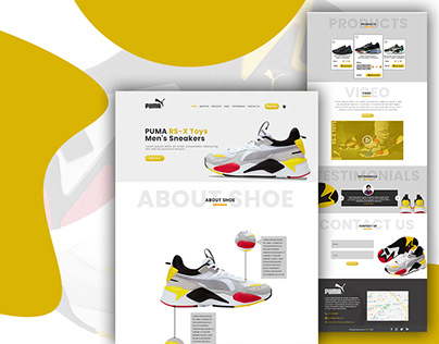 PUMA Shoes Landing Page Web UI