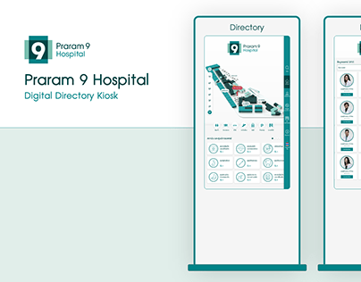 Hospital Digital Directory (Way Finder) UX UI Design