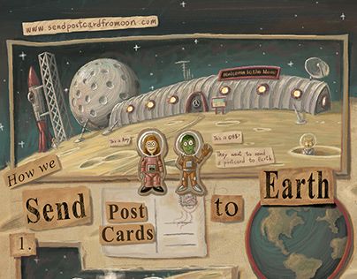 How We Send Postcards to Earth? (Zine)