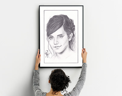 Hand Drawn PENCIL ART/ Emma Watson