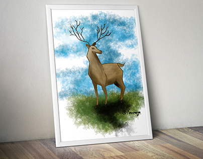 Illustrator deer