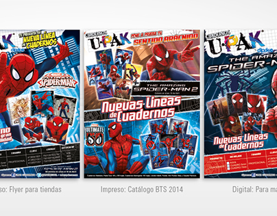 Publicidad Cuadernos UPAK Spider-man (2014)