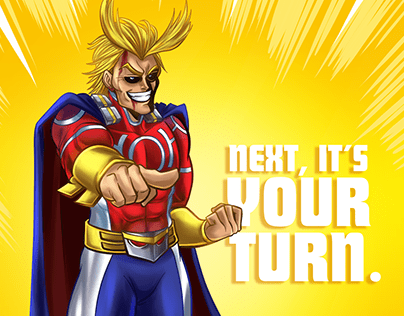 All Might from My Hero Academia Illustration