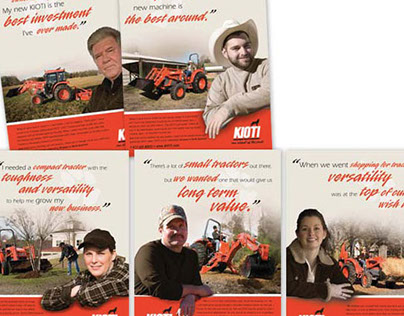 Kioti Tractor ad campaign and direct mail