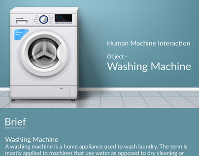 human machine interaction for washing machine